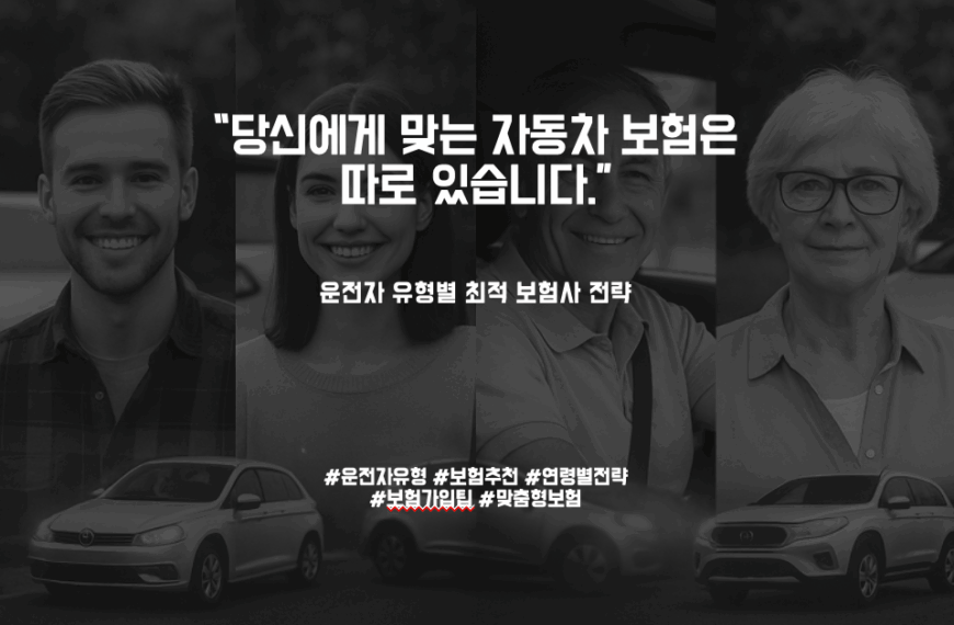 [자동차보험 비교분석 – 4부(완결)] 자동차 보험 소비자 유형별