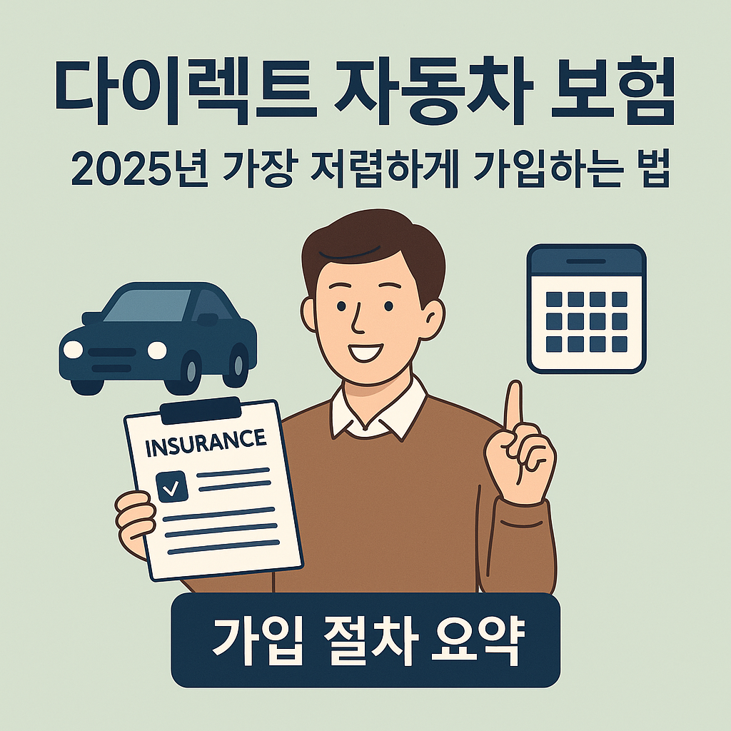 다이렉트 자동차 보험 [6부(완결)] – 2025년 최저가 보장 받는 가입 순서