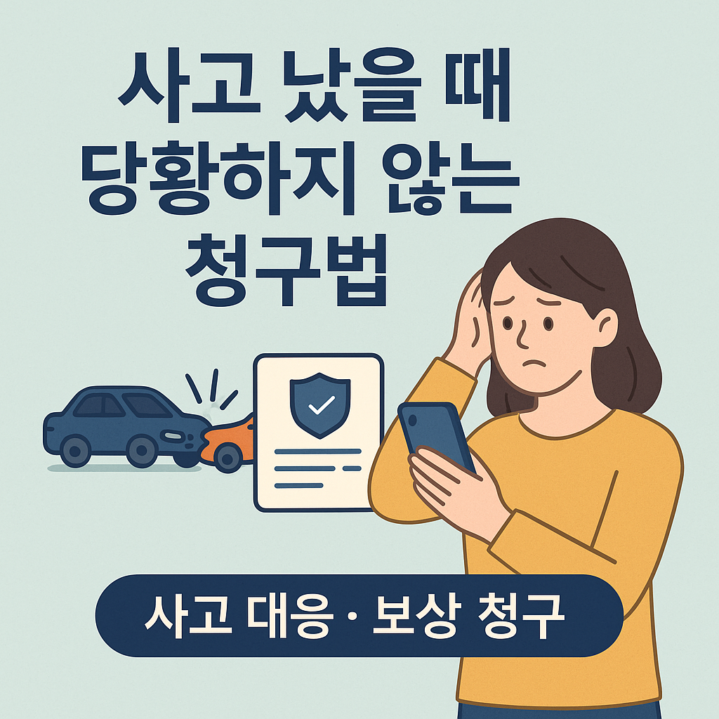 다이렉트 자동차 보험 [3부] – 사고 나면 이렇게 하세요!
